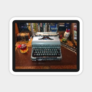 BLUEBIRD VINTAGE TYPEWRITER Magnet