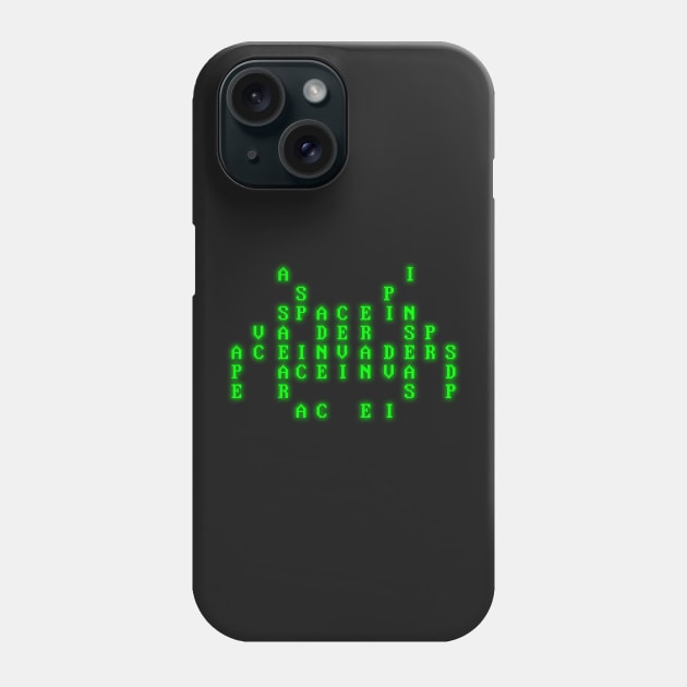 Text Invader Phone Case by MutantFin