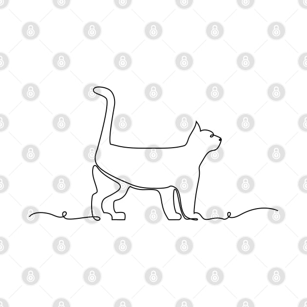 Cat Line art by Dynamic Design