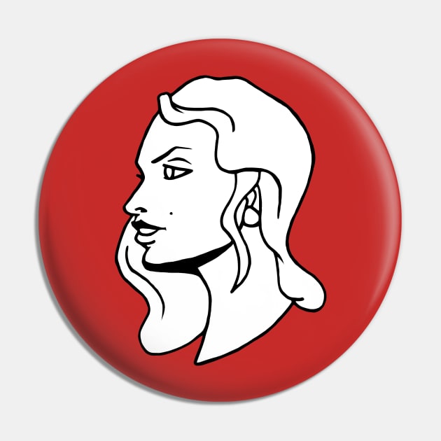 A Woman's Portrait Pin by TaliDe