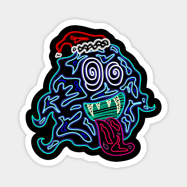 Chubby Ghost (Christmas Edition) Magnet by mm92