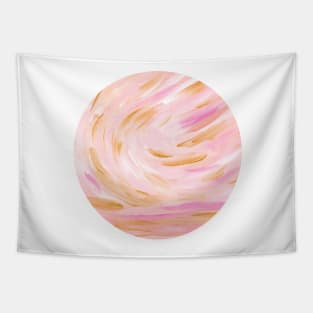 Pink Gold Seascape - Golden Hour Tapestry