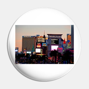 Las Vegas Strip Skyline Cityscape America USA Pin