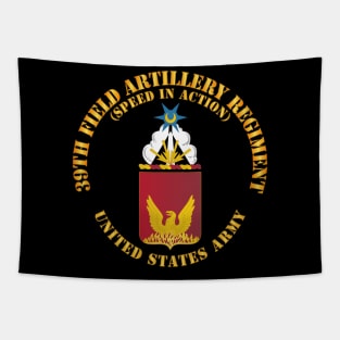 COA - 39th Field Artillery Regiment - Speed in Action Tapestry