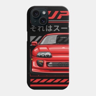 Supra MK4 JDM Legends (red candy) Phone Case