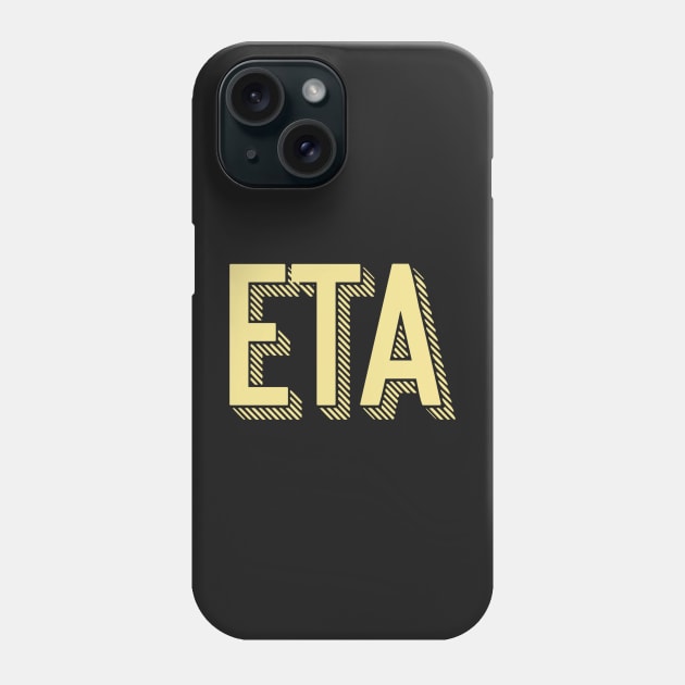 Yellow Eta Sunshine Letter Phone Case by Rosemogo