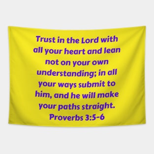 Bible Verse Proverbs 3:5-6 Tapestry