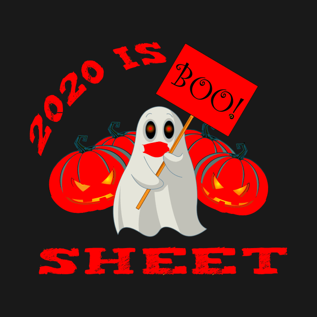 2020 Is Boo Sheet Ghost Mask Halloween by Adel dza