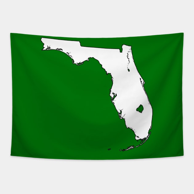 State of Florida by Basement Mastermind Tapestry by BasementMaster