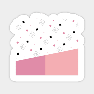 Spring Fashion Pattern #cute #pattern #pink #corel #home #decor Magnet