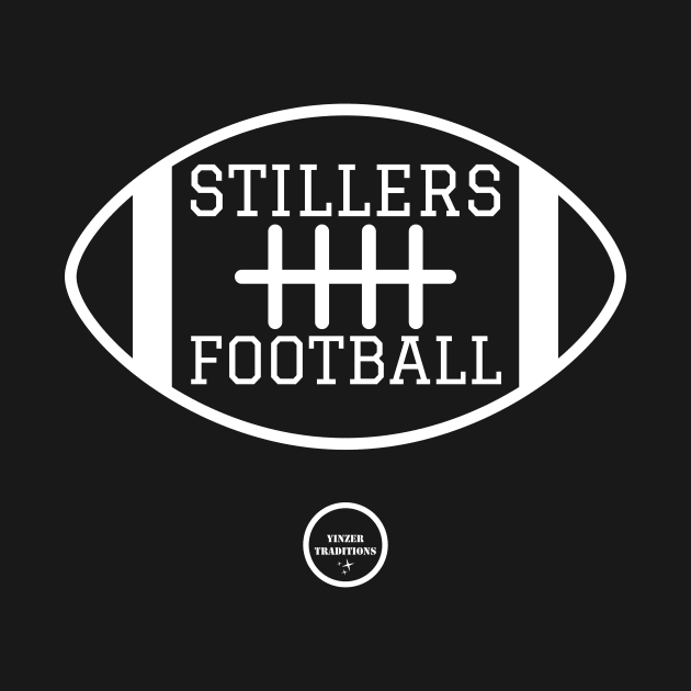 Stillers Football White by YinzerTraditions