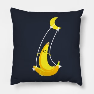 Banana on the swing Pillow