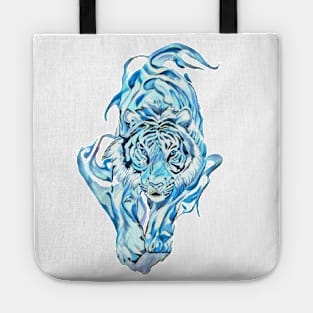 Blue tiger Tote