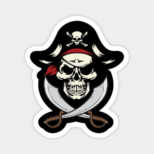 Pirate Shirt Kids or Adults Swords and Skull Magnet