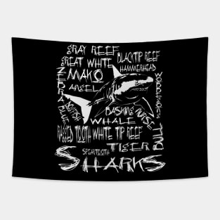 Sharks Shirt Marine Biology Marine Biologist Shirts and Gifts Tapestry