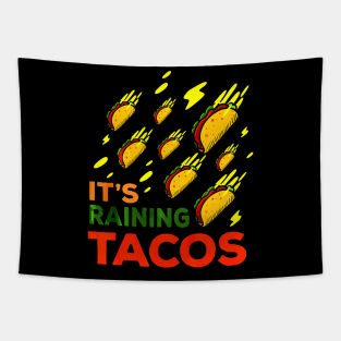 Its Raining Tacos - Funny Taco Tapestry