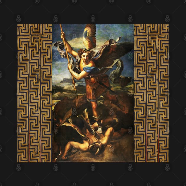 St Michael Archangel Vanguishing Satan by Raffaello Sanzio by BulganLumini