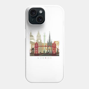 London skyline poster Phone Case