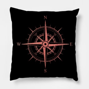 Rose of the Winds - Rose gold compass Pillow