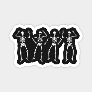 Dancing Halloween Skeletons Magnet