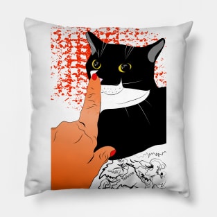 Boop the Snoot on White Cute Tuxedo Cat Nelson  Copyright TeAnne Pillow