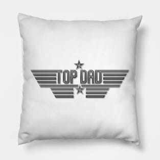 Top Dad Top Gun Logo Pillow