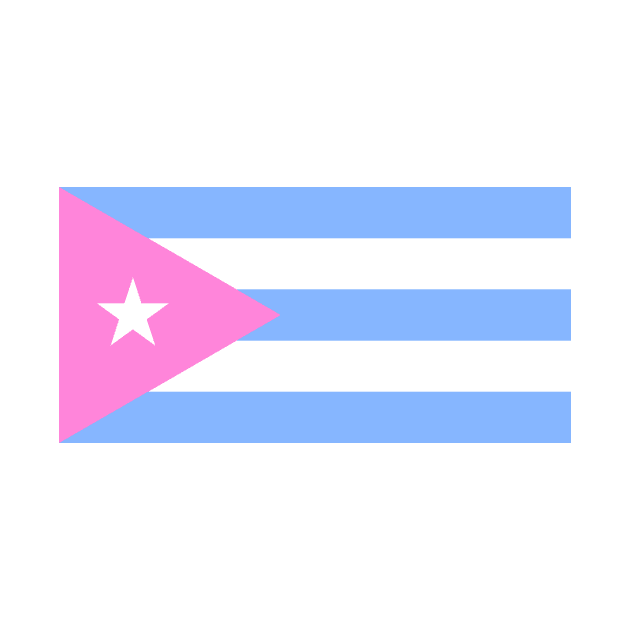 Cuba Flag Baby Pink by lukassfr