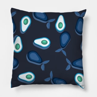 Blue avocados Pillow