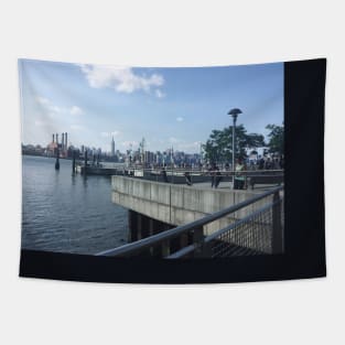 East River View Williamsburg Brooklyn Tapestry