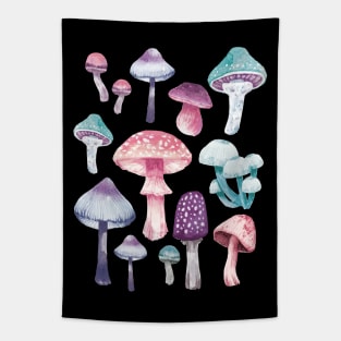 Luminescent Mushrooms Tapestry