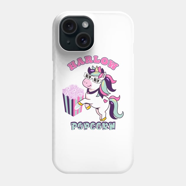 Harlow And Popcorn Funny Popcorn The Pony Phone Case by Selva_design14