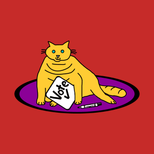 Chonk Cat says Vote T-Shirt