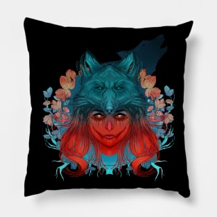 Animal Tribute Spirit Collection Wolf Pillow