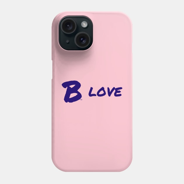 B Love, Blue Phone Case by B