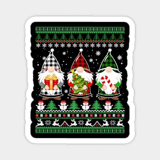 ugly christmas sweater - Gnomes ugly christmas sweater Magnet