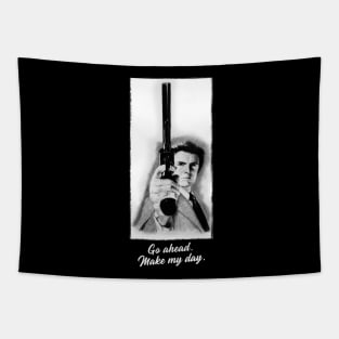 Go ahead. Make my day. Dirty Harry Tee Tapestry