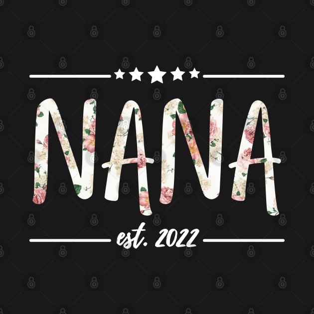 Nana Est 2022, floral Print by JustBeSatisfied