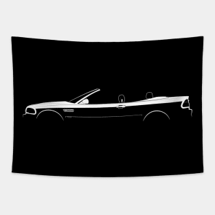 BMW M3 Cabrio (E46) Silhouette Tapestry