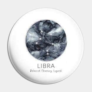 Libra Zodiac Moon Constellation Pin