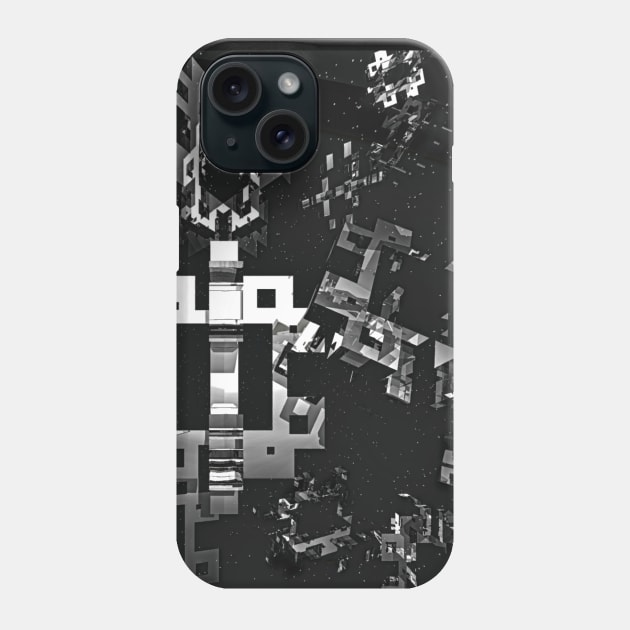 Space Debris Phone Case by perkinsdesigns