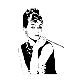 Audrey Hepburn Vintage Sketch T-Shirt