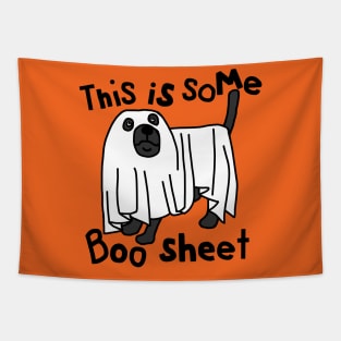 Halloween Dog This is Some Boo Sheet Tapestry