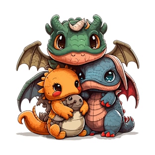 Cute dragon family T-Shirt