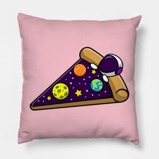 Astronaut And Pizza Pillow