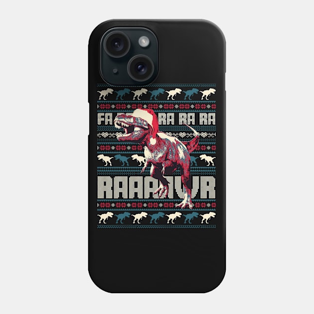 Funny T-rex Christmas Phone Case by mia_me