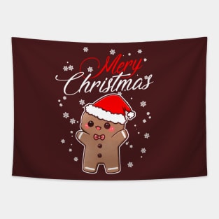 Merry Christmas Gingerbread Xmas Christmas Cookie Bakers T-Shirt Tapestry