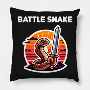 Snake Pun Rattlesnake Pillow