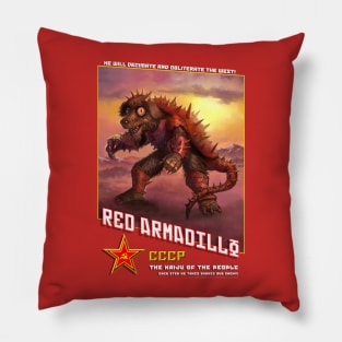 Red Armadillo Pillow
