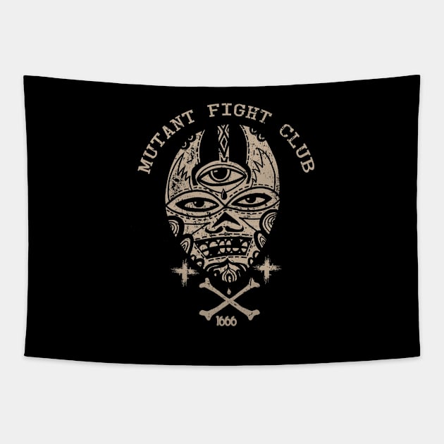 Mutant Fight Club Tapestry by wotto