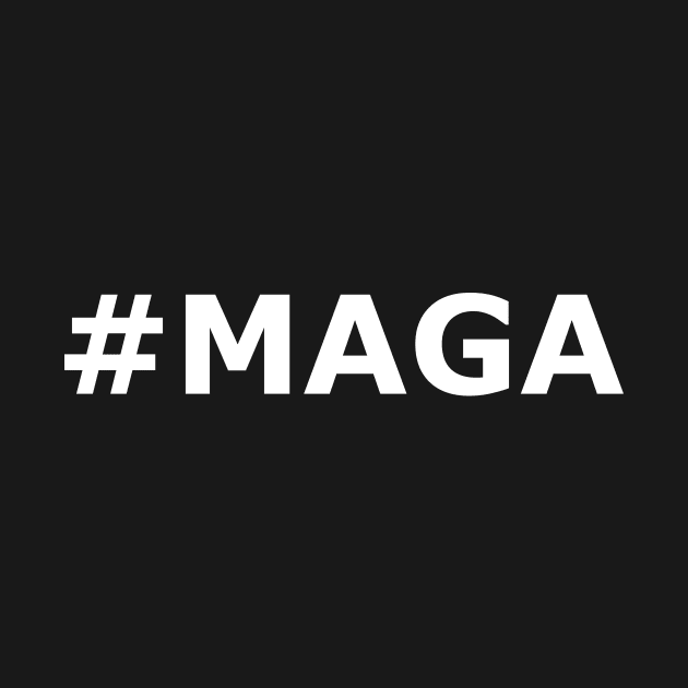 Donald Trump Hashtag MAGA Make America Great Again Political Election by Lasso Print